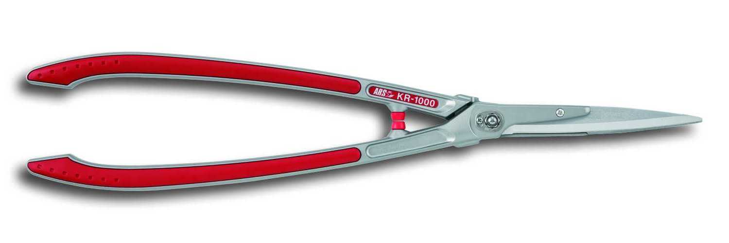 ARS Heckenschere KR-1000 rot, 65 cm geb. Griffe, 780 g, Blattlänge 18 cm ARS Heckenschere KR-1000 rot, 65 cm geb. Griffe, 780 g, Blattlänge 18 cm